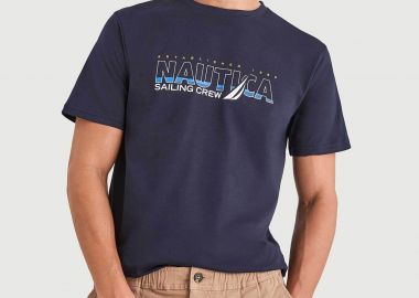 Nautica ανδρικό T-shirt με λογότυπο 