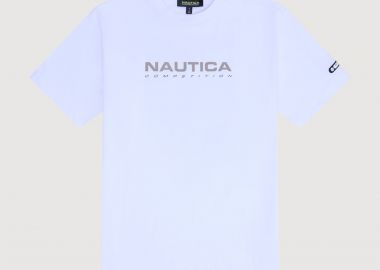 Nautica ανδρικό T-shirt με λογότυπο και graphic print στο πίσω μέρος 
