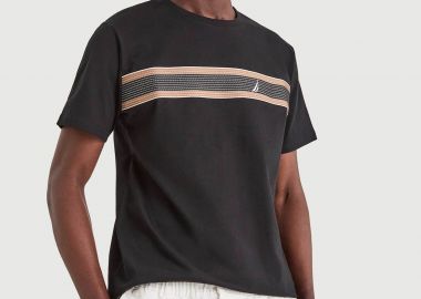 Nautica ανδρικό T-shirt με print και λογότυπο Regular Fit 