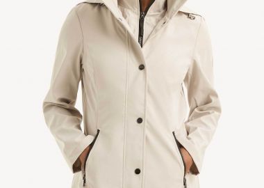 Nautica γυναικείο αδιάβροχο μπουφάν με κουκούλα Classic Fit - 117004554 Εκρού - NAUTICA - 