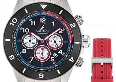 NAUTICA NCT One Chronograph - NAPNOS406, Silver case with Stainless Steel Bracelet - Nautica - 