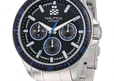NAUTICA NCT Windrose - NAPWRF407, Silver case with Stainless Steel Bracelet - Nautica - 