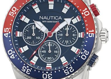 NAUTICA One-S Chrono Chronograph - NAPNOF503, Silver case with Stainless Steel Bracelet - Nautica - 