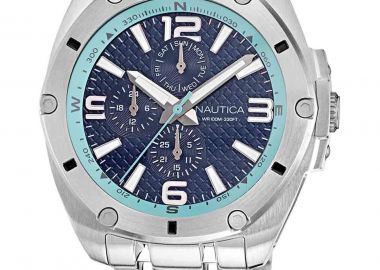 NAUTICA Tin Can Bay - NAPTCS225, Silver case with Stainless Steel Bracelet - Nautica - 