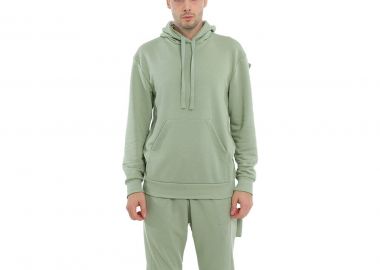 NE EN AOUT Ανδρικό Πράσινο Green Basic Hoodie - NE EN AOUT - 