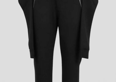 NEIL BARRETT Ανδρικό Μαύρο Loose Fit Pants - NEIL BARRETT - 