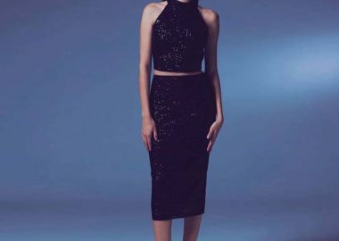 NELLY γυναίκεια midi φούστα μαύρο - SOU - 