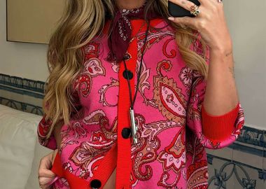 Never Fully Dressed γυναικεία ζακέτα με paisley σχέδιο 