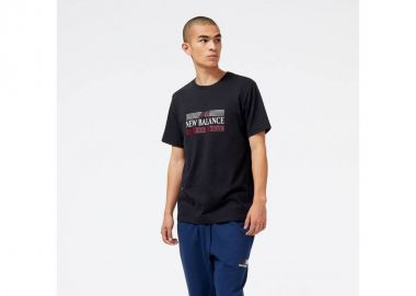 New Balance Ανδρικό Αθλητικό T-shirt Κοντομάνικο Μαύρο MT31906BK - New balance - 