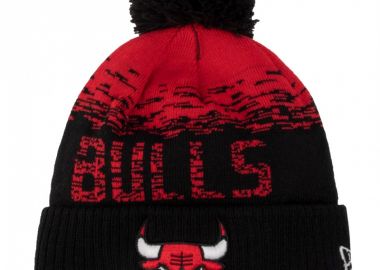 New Era Chicago Bulls Pom Pom Beanie Γυναικείος Σκούφος Πλεκτός σε Μαύρο χρώμα 12122723 - New Era - 
