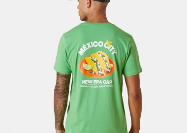 NEW ERA MEXICO CITY FOOD GRAPHIC T-SHIRT ΠΡΑΣΙΝΟ - NEW ERA - 