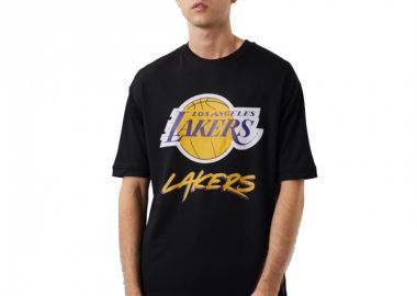 New Era NBA Script Mesh Αθλητικό Ανδρικό T-shirt Μαύρο με Στάμπα 60284737 - New Era - 