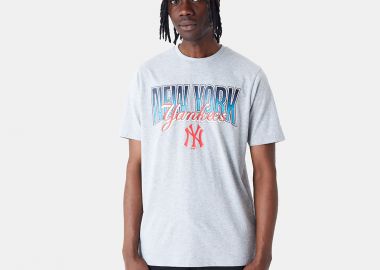 NEW ERA NEW YORK YANKEES MLB GRADIENT GRAPHIC T-SHIRT ΓΚΡΙ - NEW ERA - 