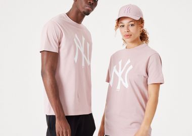 NEW ERA NEW YORK YANKEES MLB LEAGUE ESSENTIAL T-SHIRT ΡΟΖ - NEW ERA - 