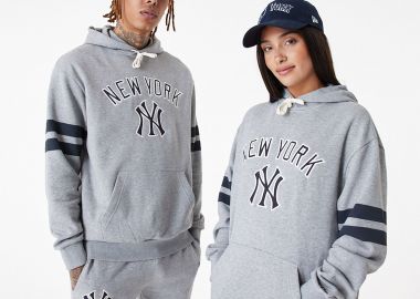NEW ERA NEW YORK YANKEES MLB LIFESTYLE OVERSIZED HOODIE ΓΚΡΙ - NEW ERA - 