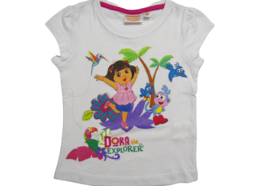 NICKELODEON ΠΑΙΔΙΚΟ T-SHIRT DORA EXPLORER 0559 – λευκό ΛΕΥΚΟ - OEM - 