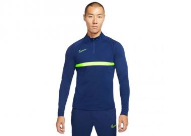 Nike Academy 21 Drill Top Ανδρική Μπλούζα Dri-Fit με Φερμουάρ Μακρυμάνικη Μπλε CW6110-492 - Nike - 