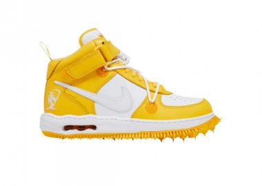 Nike Air Force 1 Mid SP OffWhite Varsity Maize DR0500101 - Nike Sportswear - 
