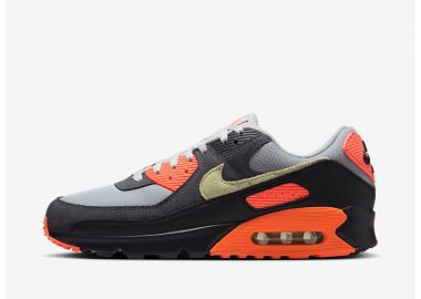 Nike Air Max 90 Light Smoke Grey Hyper Crimson Limelight DM0029018 MBS - Nike Sportswear - 
