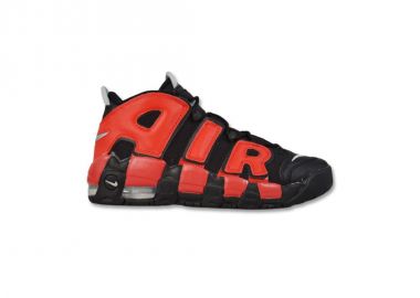 Nike Air More Uptempo Men's Sports Shoes Black Red Navy DM0017001 - Nike - 