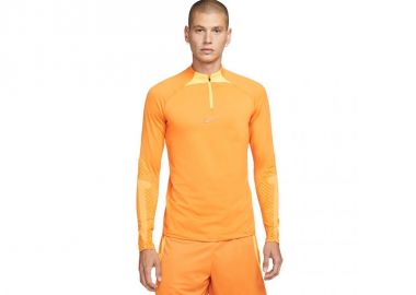 Nike Ανδρική Μπλούζα Dri-Fit με Φερμουάρ Μακρυμάνικη Πορτοκαλί DH8732-738 - Nike - 