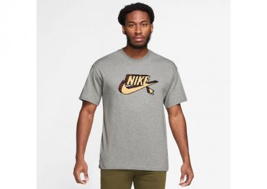 Nike Ανδρικό Αθλητικό T-shirt Κοντομάνικο Γκρι FD1296-063 - Nike Sportswear - 