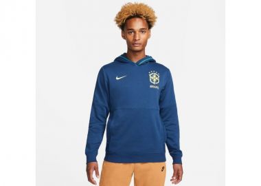 Nike Brazilian Travel Ανδρικό Φούτερ με Κουκούλα και Τσέπες Μπλε DH4822-490 - Nike - 