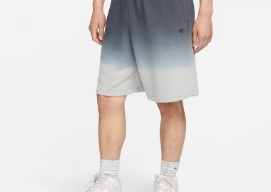 NIKE CLUB+ FRENCH TERRY DIP DYED SHORTS ΓΚΡΙ - NIKE - 