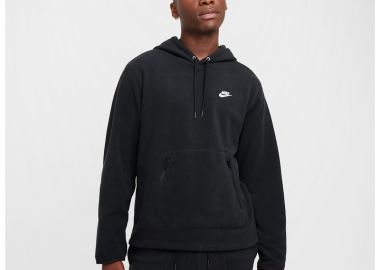 Nike Club Men's Winterized Pullover Hoodie BlackWhite FZ0660010 MBS - Nike Sportswear - 