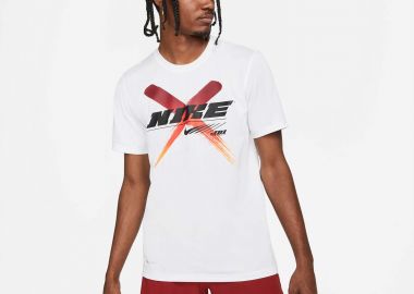 NIKE DRI-FIT GRAPHIC TRAINING T-SHIRT ΑΣΠΡΟ - NIKE - 