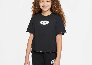 NIKE DRI-FIT ICON CLASH GIRLS' TRAINING T-SHIRT ΜΑΥΡΟ - NIKE - 