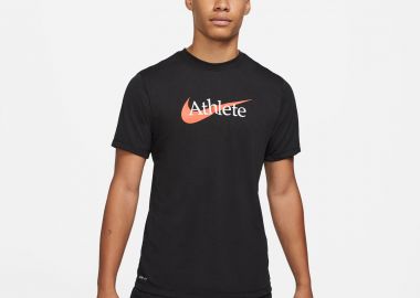 NIKE DRI-FIT SWOOSH TRAINING T-SHIRT ΜΑΥΡΟ - NIKE - 