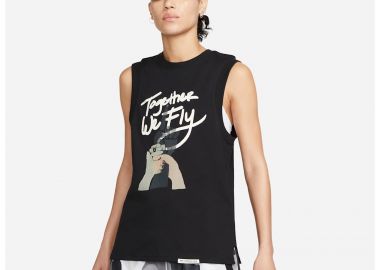 Nike DriFIT Standard Issue Women's Top BlackWhite DH7658010 MBS - Nike - 