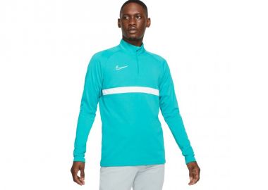 Nike Drill Ανδρική Μπλούζα με Φερμουάρ Μακρυμάνικη Τιρκουάζ CW6110-356 - Nike - 