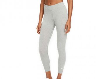 Nike Essentials Γυναικείο Cropped Κολάν Ψηλόμεσο Γκρι CZ8532-063 - Nike Sportswear - 