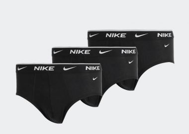 NIKE EVERYDAY COTTON STRETCH BRIEF 3 PACK ΜΑΥΡΟ - NIKE - 
