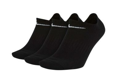 NIKE EVERYDAY LIGHTWEIGHT TRAINING NO-SHOW SOCKS (3 PAIRS) ΜΑΥΡΟ - NIKE - 