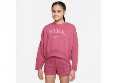 Nike Fleece Παιδικό Φούτερ Φούξια Trend Crew DV2563-633 - Nike Sportswear - 