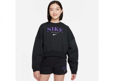 Nike Fleece Παιδικό Φούτερ Μαύρο DV2563-045 - Nike Sportswear - 