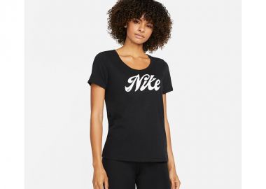 Nike Κοντομάνικη Γυναικεία Μπλούζα Καλοκαιρινή Μαύρη FD2986 010 - Nike - 