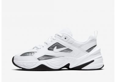 Nike M2K Tekno White Metallic Silver Black Women's CJ9583100 MBS - Nike - 