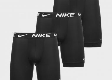 NIKE MICROFIBRE BRIEF LONG BOXER 3 PACK ΜΑΥΡΟ - NIKE - 