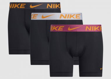 NIKE MICROFIBRE BRIEF LONG BOXER 3 PACK ΠΟΛΥΧΡΩΜΟ - NIKE - 