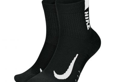 NIKE MULTIPLIER RUNNING ANKLE SOCKS (2 PAIRS) ΜΑΥΡΟ - NIKE - 