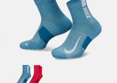 NIKE MULTIPLIER RUNNING ANKLE SOCKS (2 PAIRS) ΠΟΛΥΧΡΩΜΟ - NIKE - 