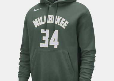 Nike NBA Milwaukee Bucks Club Ανδρικό Φούτερ με Κουκούλα (9000151718_40564) - Nike - 