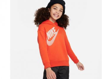 Nike Παιδικό Φούτερ με Κουκούλα Κόκκινο NSW DZ4620 633 - Nike Sportswear - 