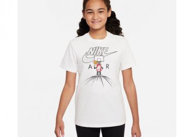 Nike Παιδικό T-shirt Λευκό DX9527-100 - Nike Sportswear - 