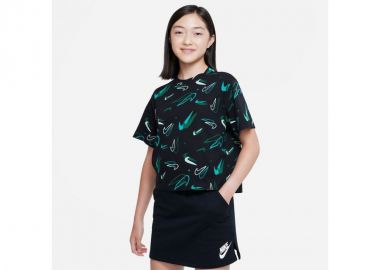 Nike Παιδικό T-shirt Μαύρο DV0568-010 - Nike Sportswear - 