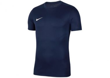 Nike Park VII Ανδρικό Αθλητικό T-shirt Κοντομάνικο Dri-Fit Navy Μπλε BV6708-410 - Nike - 